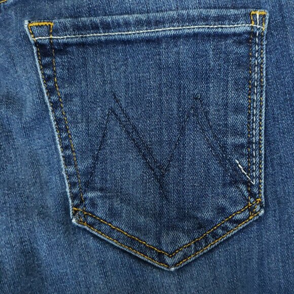 MOTHER Denim The Runaway Flare Low Rise Jeans in Flowers from the Storm Size 30 - Picture 10 of 11